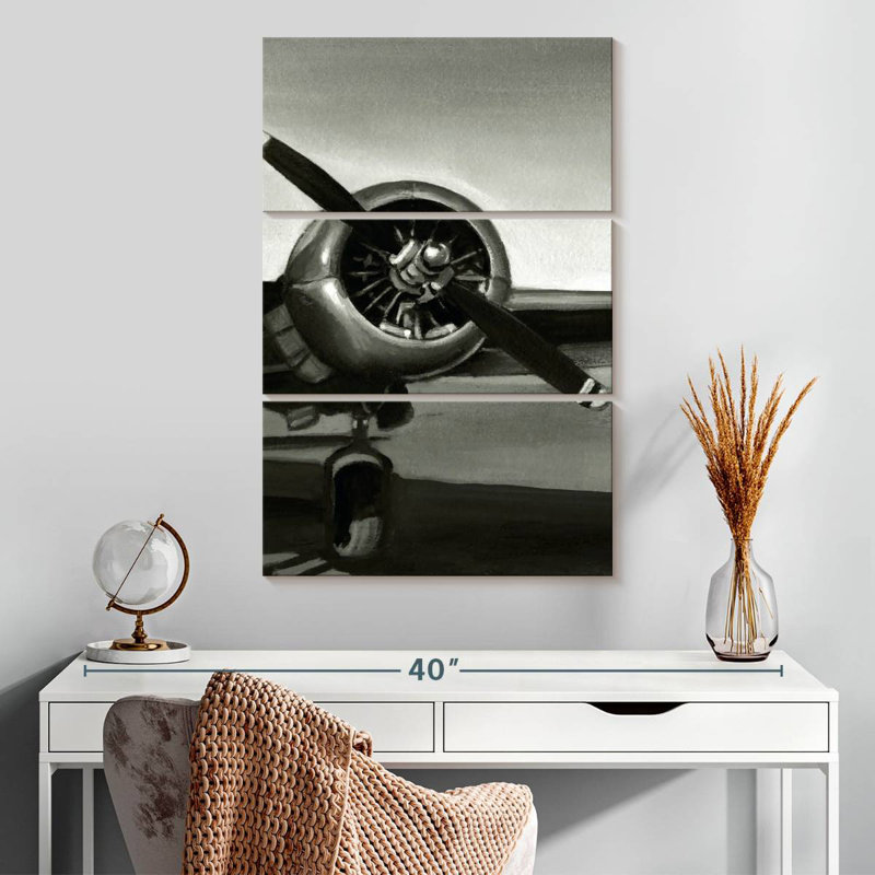 Mehar Vintage Flight III, 32" H x 20" W
