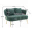 Causeuse en tissu Donneta Boucle-372572166