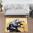 Large Floral Motif Printed Rug with Soft Pile Ideal for Adding a Focal Point to Your Living Room or Bedroom Space-2105874821
