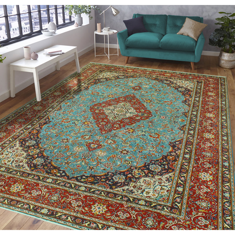 Tapis unique rouge 6 pi 6 po x 9 pi 3 po Qua