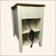 Table de bout Farmhouse avec station de charge, table de chevet avec porte de grange et tiroir, rangement pour le salon de la chambre à coucher, table de chevet, table de chevet-483958981