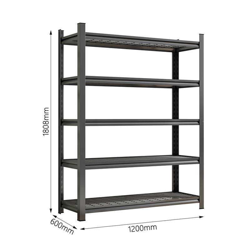 Étagère de garage à cinq étages, H 71,2 po x l 47,24 po x P 23,62 po