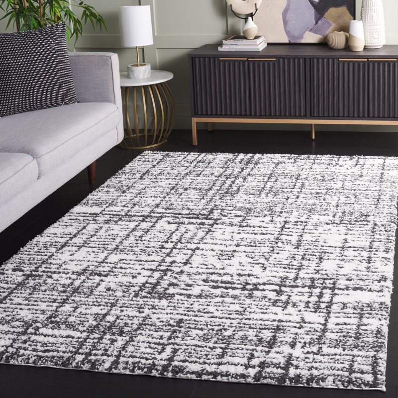 Rumi Shag Performance Abstract Rug, Rectangle 5'3" x 7'6"