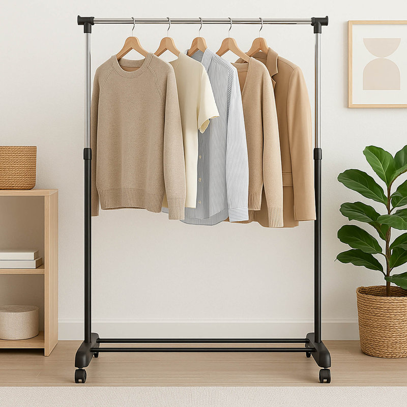 80cm Rolling Clothing Rack