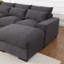 Canapé modulaire rembourré 123,24 po Nyerere-94393885
