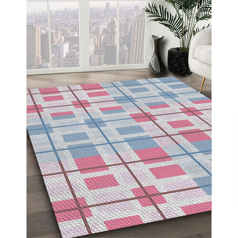 Geometric Indoor Rug, Square 4'