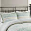 Édredon 5 pièces pour lit double / grand lit - Microfibre Seersucker Shabby Chic Decor Floral Prints 2 Coussins décoratifs Lavable à la machine