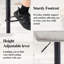 Tabouret de bar pivotant à hauteur réglable avec dossier pour îlot de cuisine-1663195319-1663195469