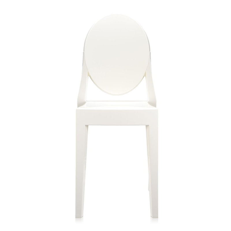 Victoria Ghost Chair, Glossy White