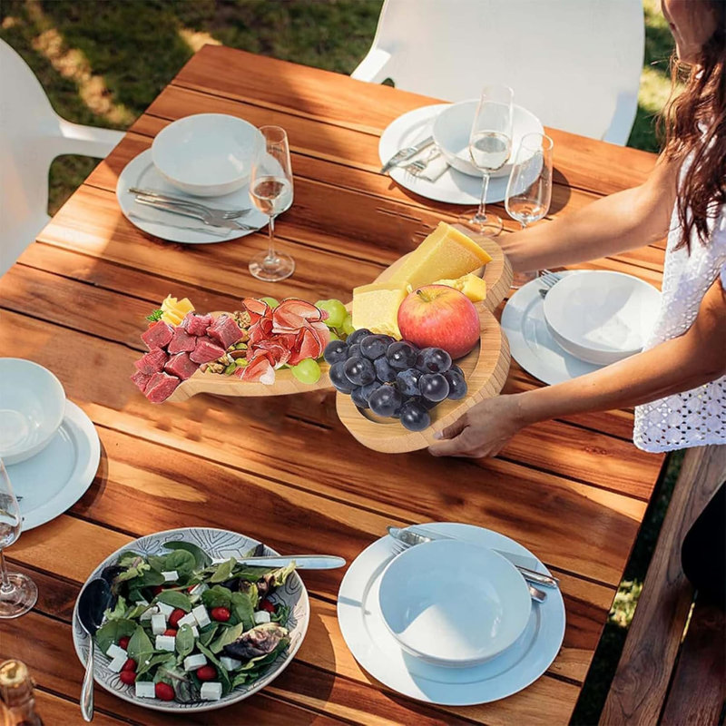 Natural Solid Wood Cheese Platter