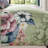Bebejan Lilac Cascade On Olive 100% Cotton Sateen 5 Piece Reversible Comforter Set-113932865