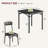 Dining Table Set for 2, Kitchen Table with 2 Upholstered Chairs