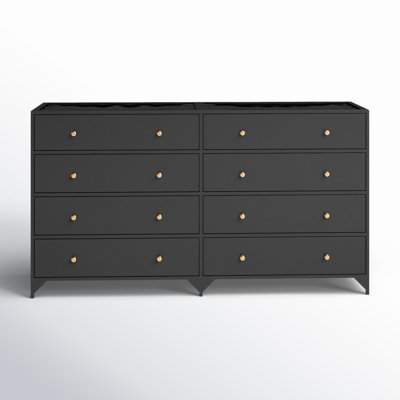 Cinan Iron 70'' W 8 - Drawer Dresser