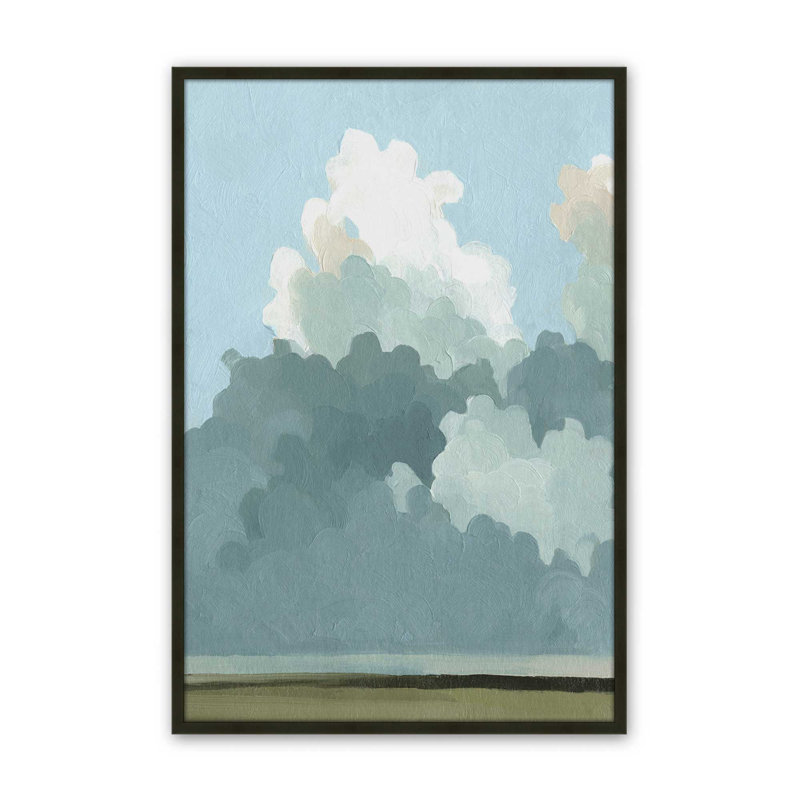 Tranquil Overgrowth I, Encadrement ouvert, noir satiné, H 21 po x l 17 po