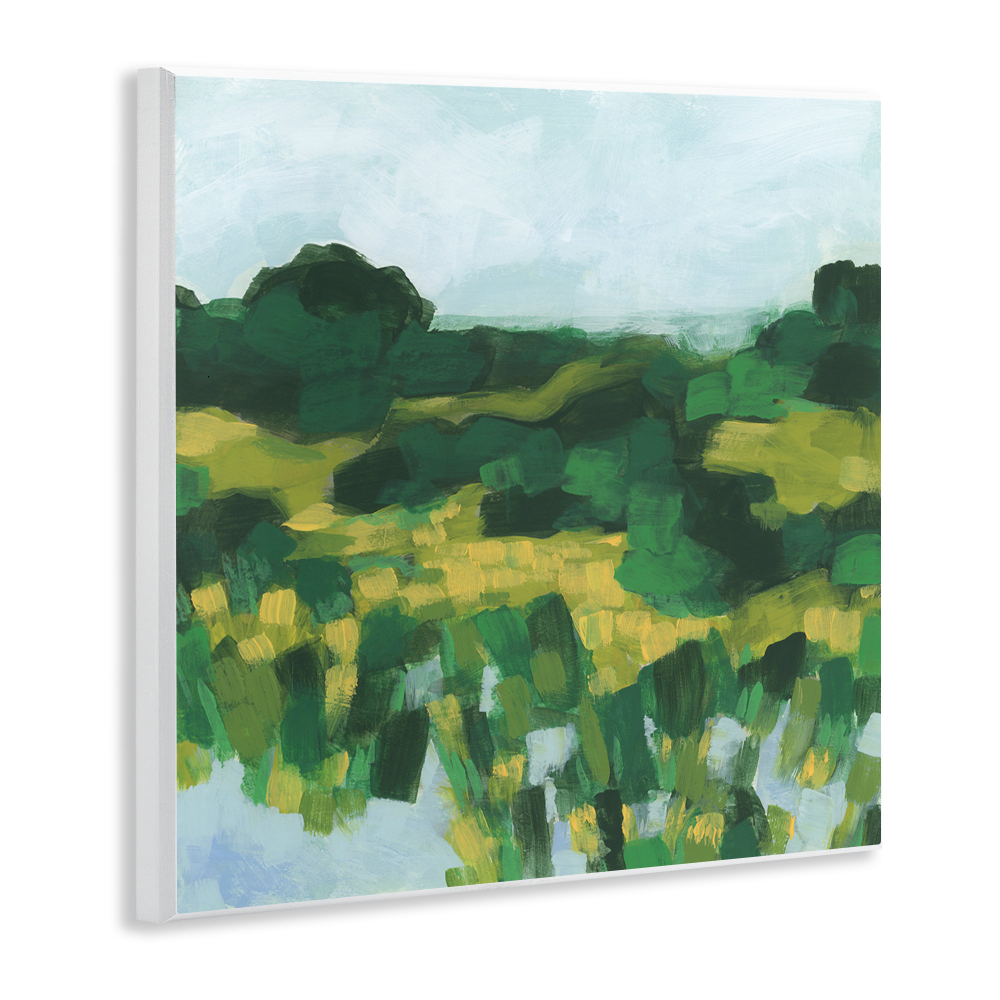 Dakota Fields Abstract Lush Greenery Wall Plaque Art by June Erica Vess ...
