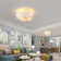 Elegant Feather Design Ceiling Fan With Lights Flush Mount Ceiling Fan With Light For Modern Homes A Blend Of Art And Functionality