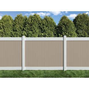 Vinyl Privacy Fence - 6 ft - 2 in x 7 in Smooth Rail Cambridge Style -  Plastic Lumber Yard