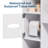Freestanding Over-the-Toilet Storage – Bathroom Organizer with Adjustable Shelf & Tissue Holder