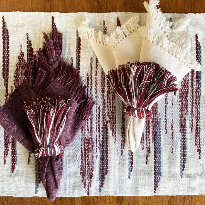 Chakka Handmade Traditional Delight Cotton Napkins And Rings
