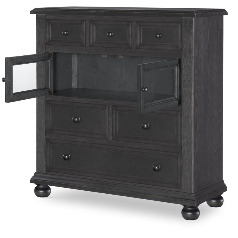 Commode en verre Country Market, Noir
