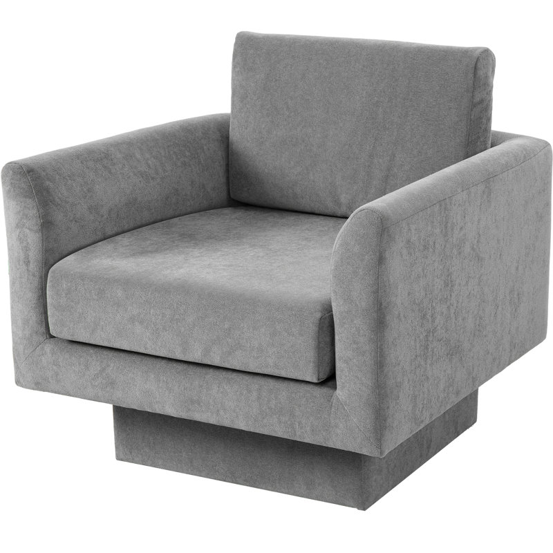 Fauteuil d'appoint rembourré 360 °, Gris