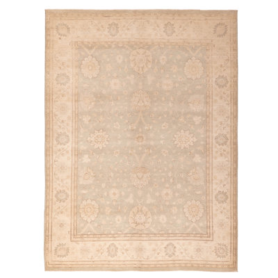 Peshawar Oushak Sage Rug 8'11" x 12'1"