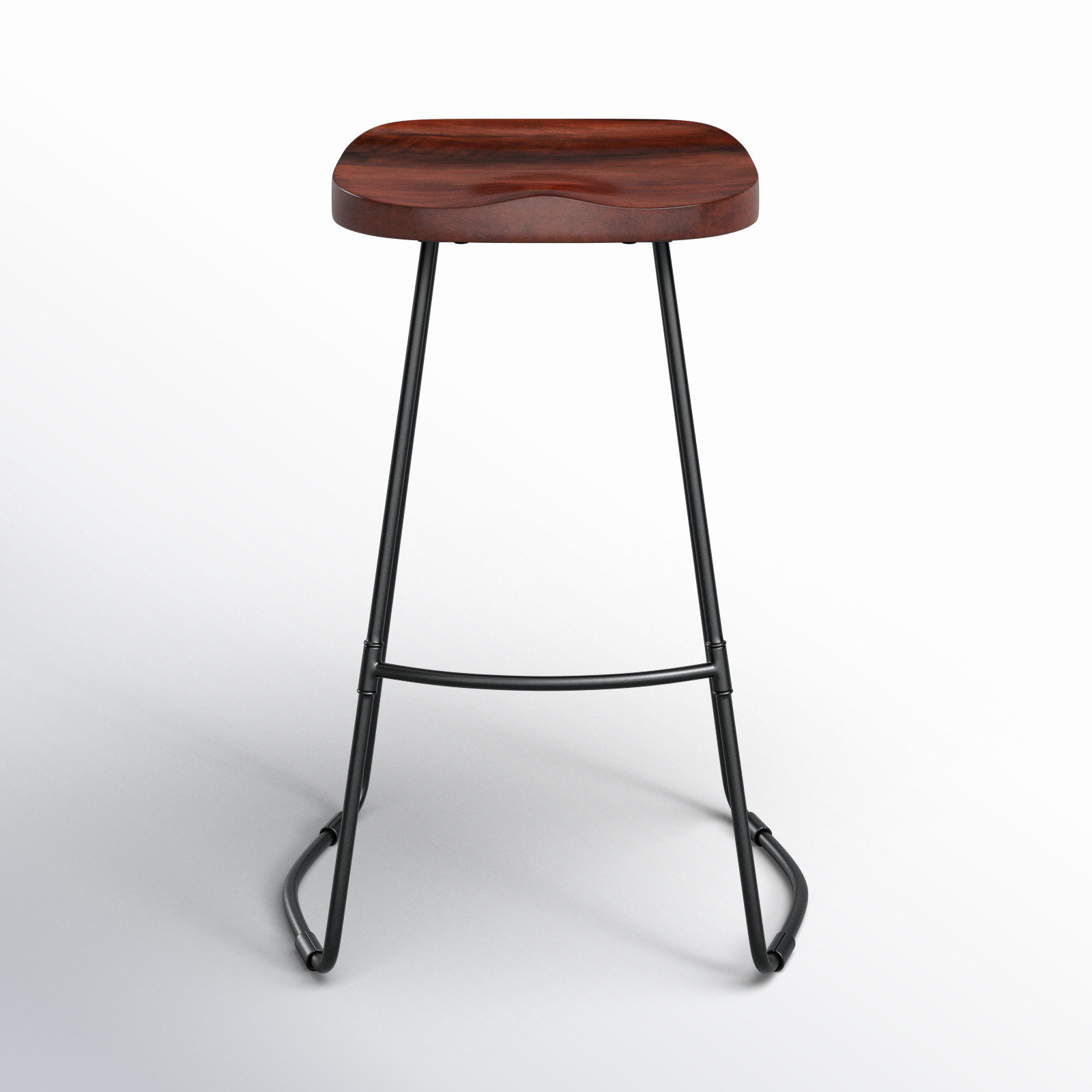 Geonna Solid Wood Bar & Counter Stool, Walnut, Counter Stool (27" Seat Height)