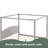 King Size Canopy Platform Bed With Headboard And Support Legs-1305359903
