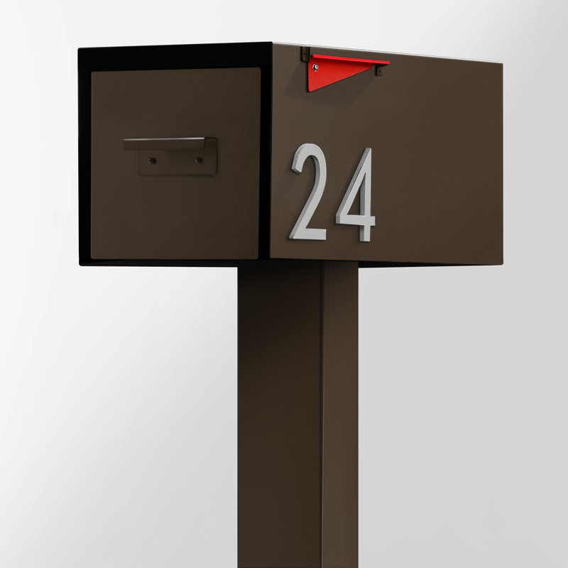 Boîte aux lettres Malone, Brun / Argenté, Oui