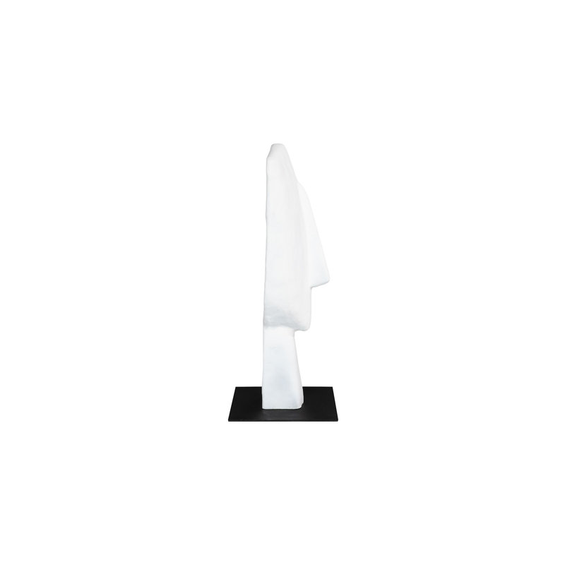 Cycladic Head Sculpture, Classic, White, 30" H x 15" W x 12" D