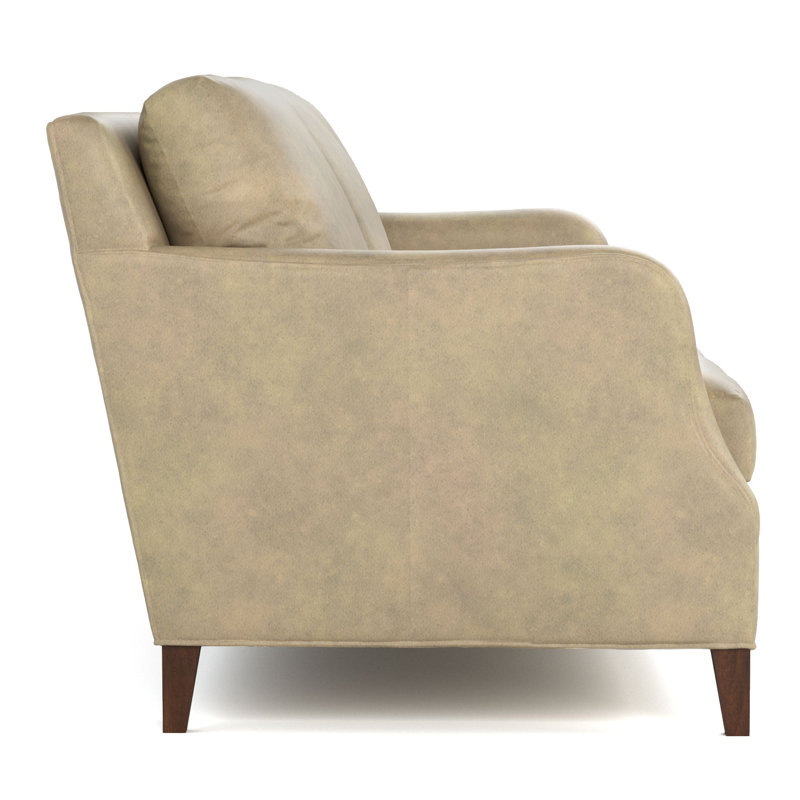 Harper Leather Sofa, Alameda Stonewash