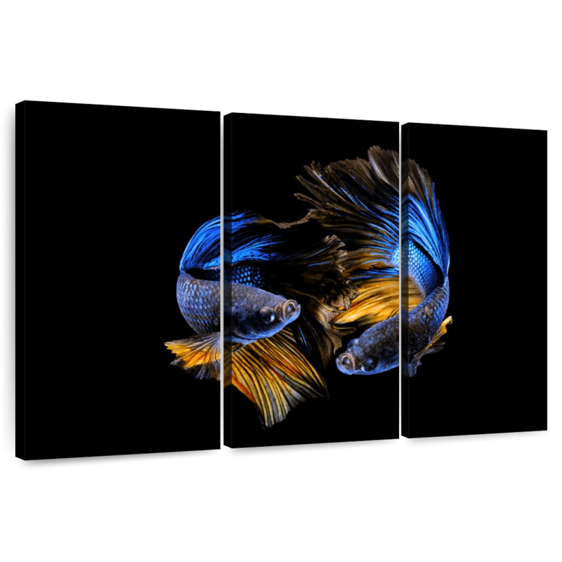 Brampt Neon Betta Fish, 36" H x 57" W