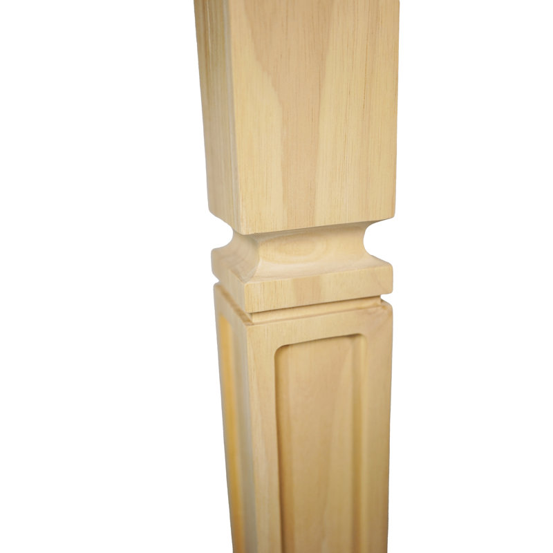 36" Maple Unfinished Hardwood Island Post