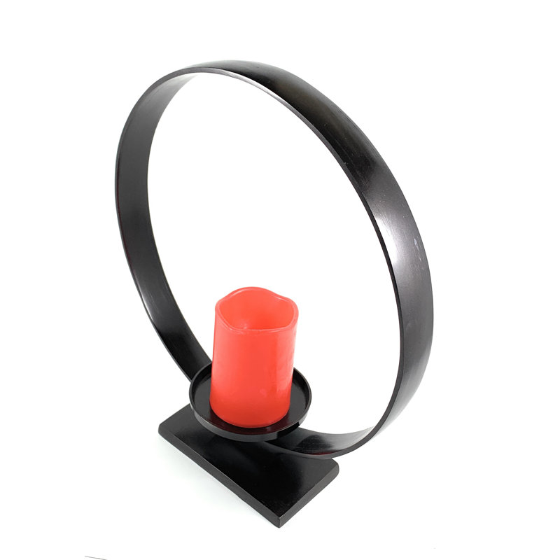 Plat en métal ring, Noir