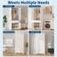 Armoire-penderie de 180 cm de haut avec étagères réglables, meuble de rangement autoportant pour chambre à coucher-134701959