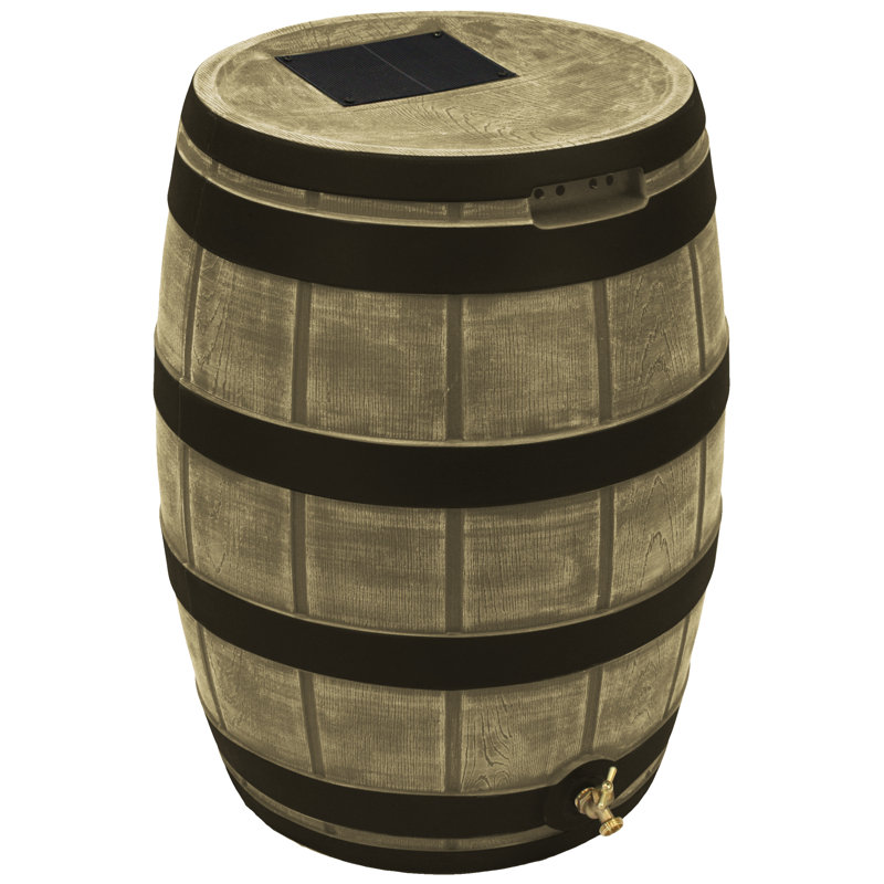Baril d'eau de pluie 50 gallons, Kaki