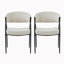 Chaise de salle à manger rembourrée à dossier en polyester Aadian-769111278