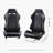 2 Set Racing Seat Adjustable Racing Chair with PVC Leather & Q235B Slider