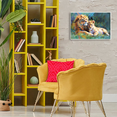 «Lion's Embrace Portrait» par Leon Devenice