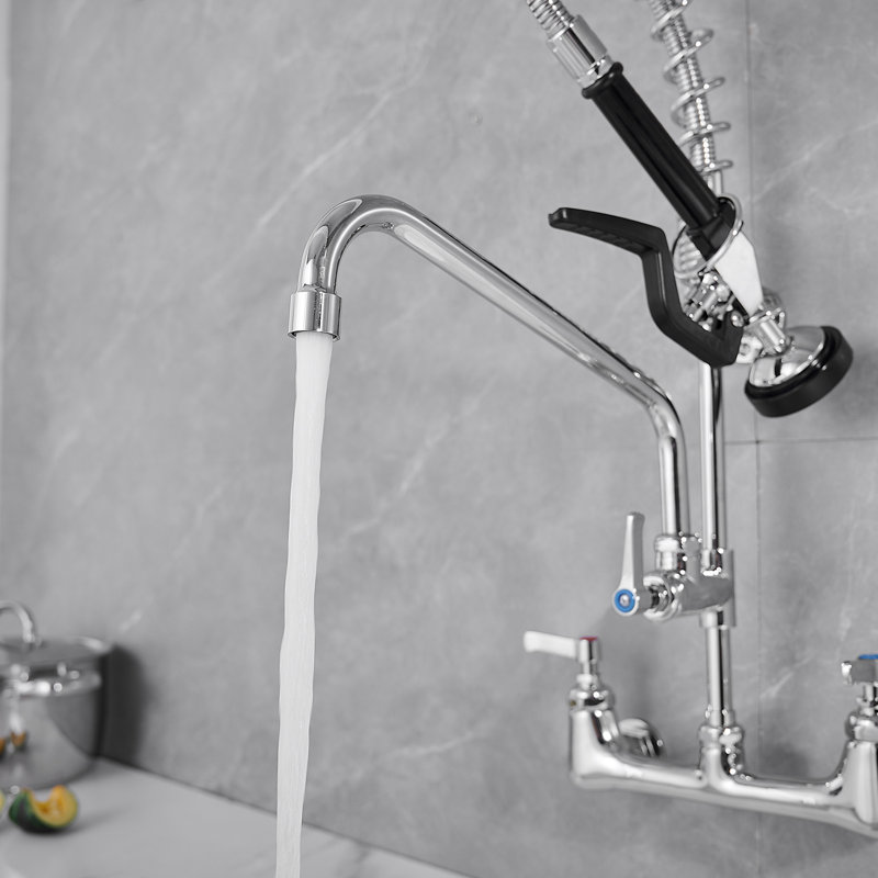 Polished Chrome High-Arc Pull-Out Spray Kitchen Faucet