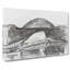 Tyne Bridge Linking Newcastle In Abstract - Wrapped Canvas-55301325