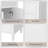 Modern Compact Vanity With Sink, Solid Wood And Mdf, Space-saving Design