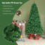 Arbre de Noël vert en cachemire avec lumières DEL-1671606234