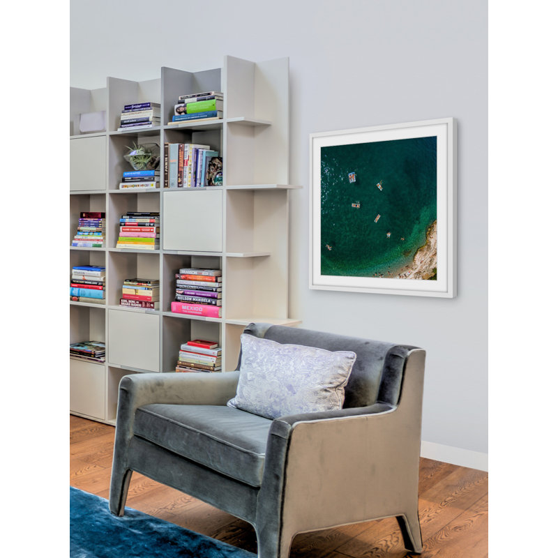« let of float », reproduction encadrée, H 24 po x l 24 po