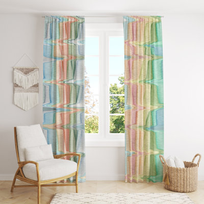 Semi Sheer Curtain Pair