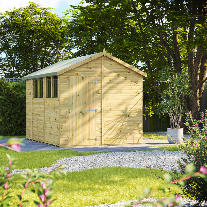 Powersheds Premium Pressure Treated Timber Apex Garden Shed
