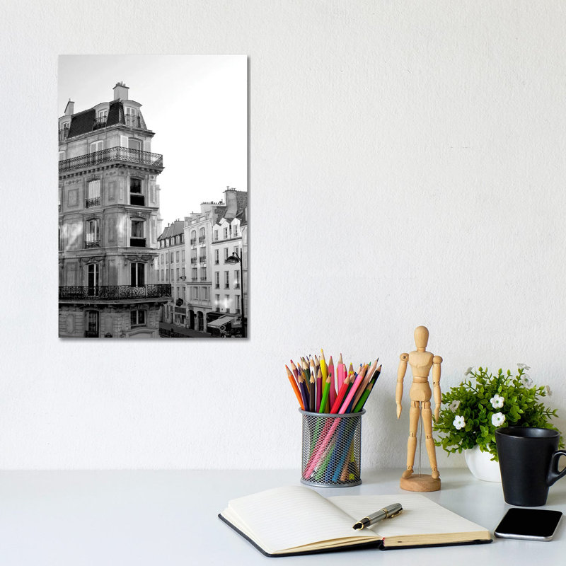 Parisian Stroll I by Sharon Chandler - Wrapped Canvas Print, 20.32 cm H x 30.48 cm W