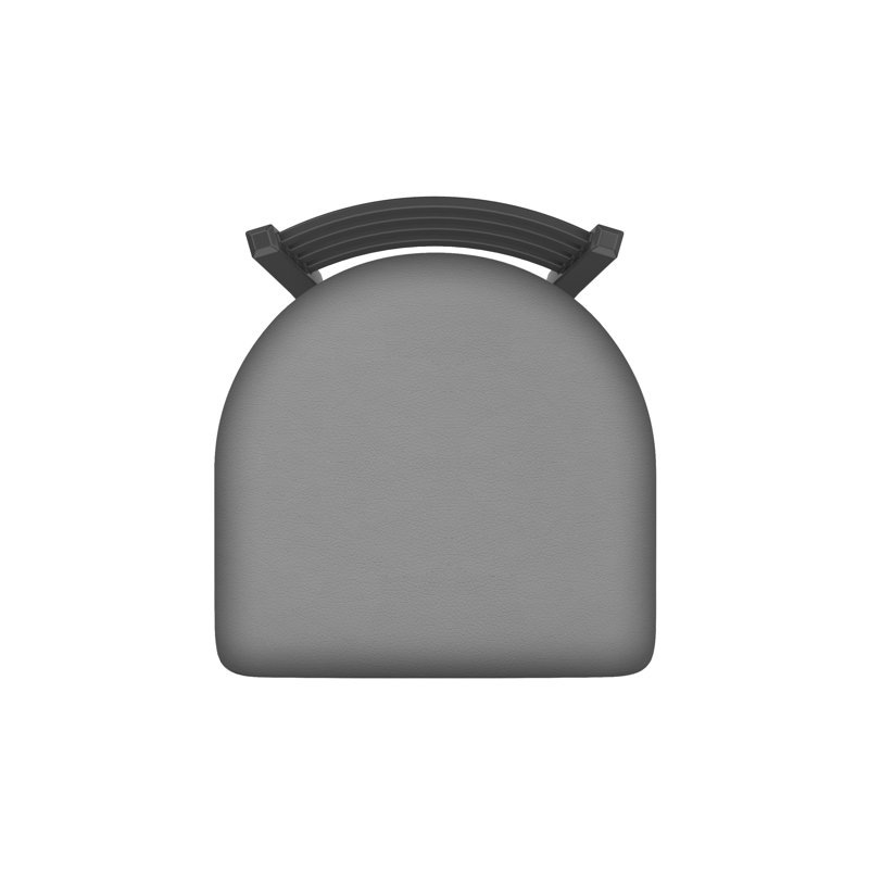 Tabouret de bar pivotant de 36" Evers, Étain, Vinyle - gris Folkstone Canter, Extra Tall (36” Seat Height)