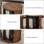 Ensemble de 2 tables basses rondes gigognes modernes avec rangement à porte coulissante pour le salon et la chambre.