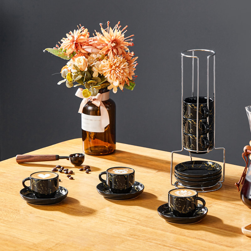 Porcelain Espresso Cup, Black